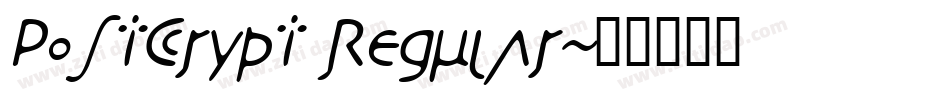 PostCrypt Regular字体转换